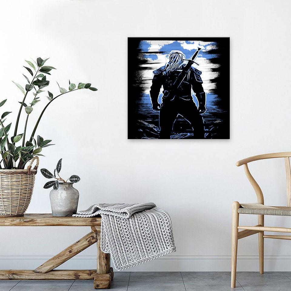 The Warrior´s Sword 1 Piece HD Multi Panel Canvas Wall Art Frame - Original Frame