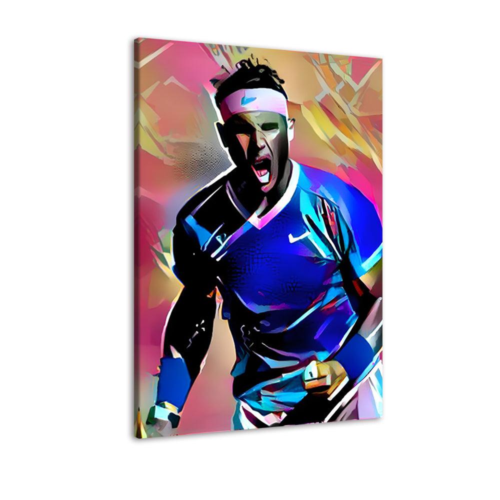 Abstract Tennis Winner 1 Piece HD Multi Panel Canvas Wall Art Frame - Original Frame