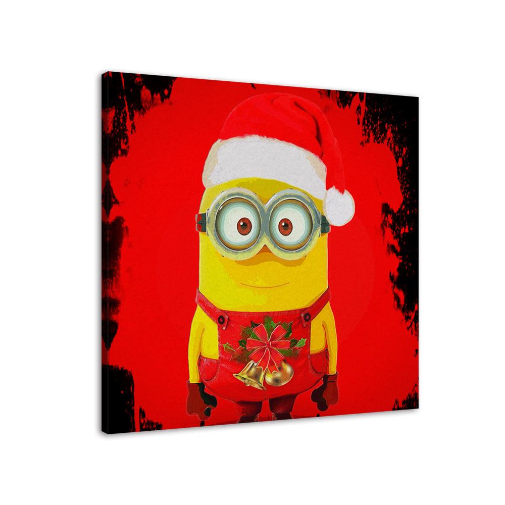 Merry Christmas The Minions 1 Piece HD Multi Panel Canvas Wall Art Frame - Original Frame