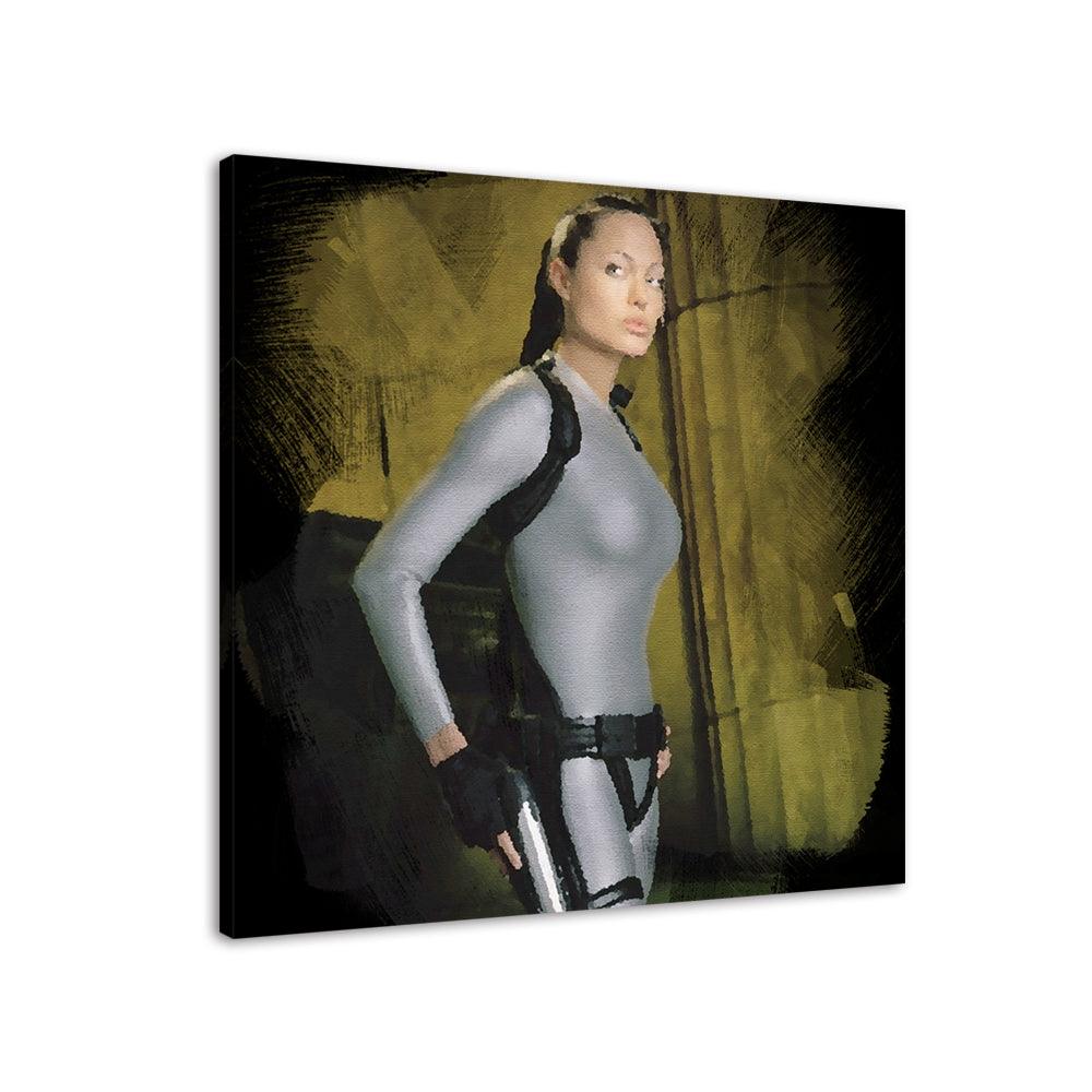Angelina Jolie 1 Piece HD Multi Panel Canvas Wall Art - Original Frame