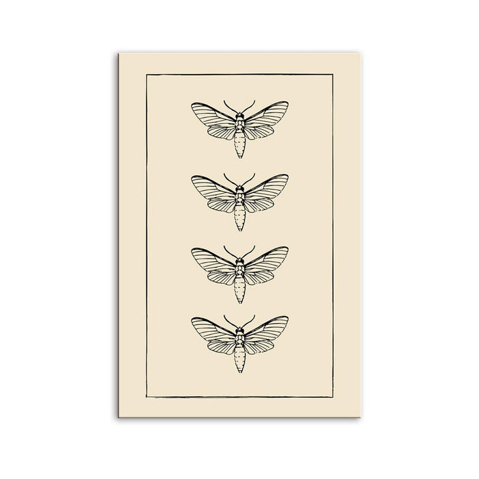 The Butterfly Collection 1 Piece HD Multi Panel Canvas Wall Art Frame