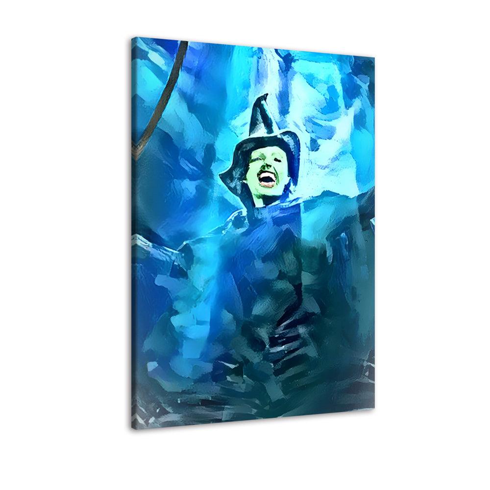 The Wicked Blue Witch 1 Piece HD Multi Panel Canvas Wall Art Frame - Original Frame