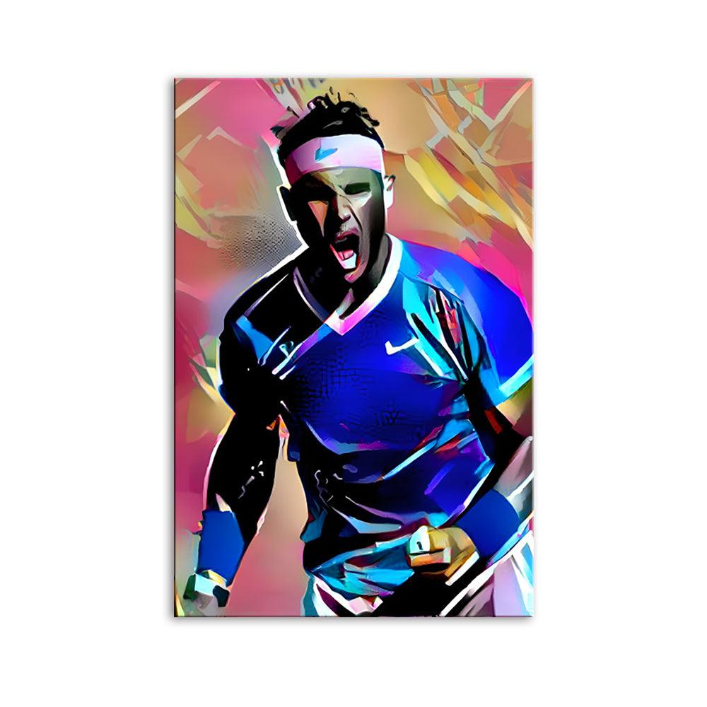 Abstract Tennis Winner 1 Piece HD Multi Panel Canvas Wall Art Frame - Original Frame