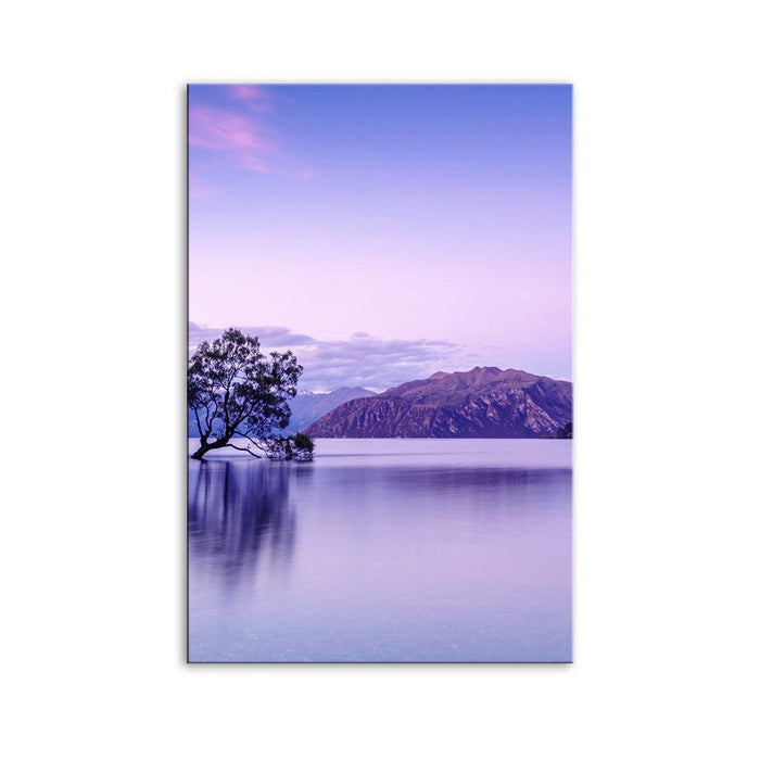 The Purple Mountains 1 Piece HD Multi Panel Canvas Wall Art Frame