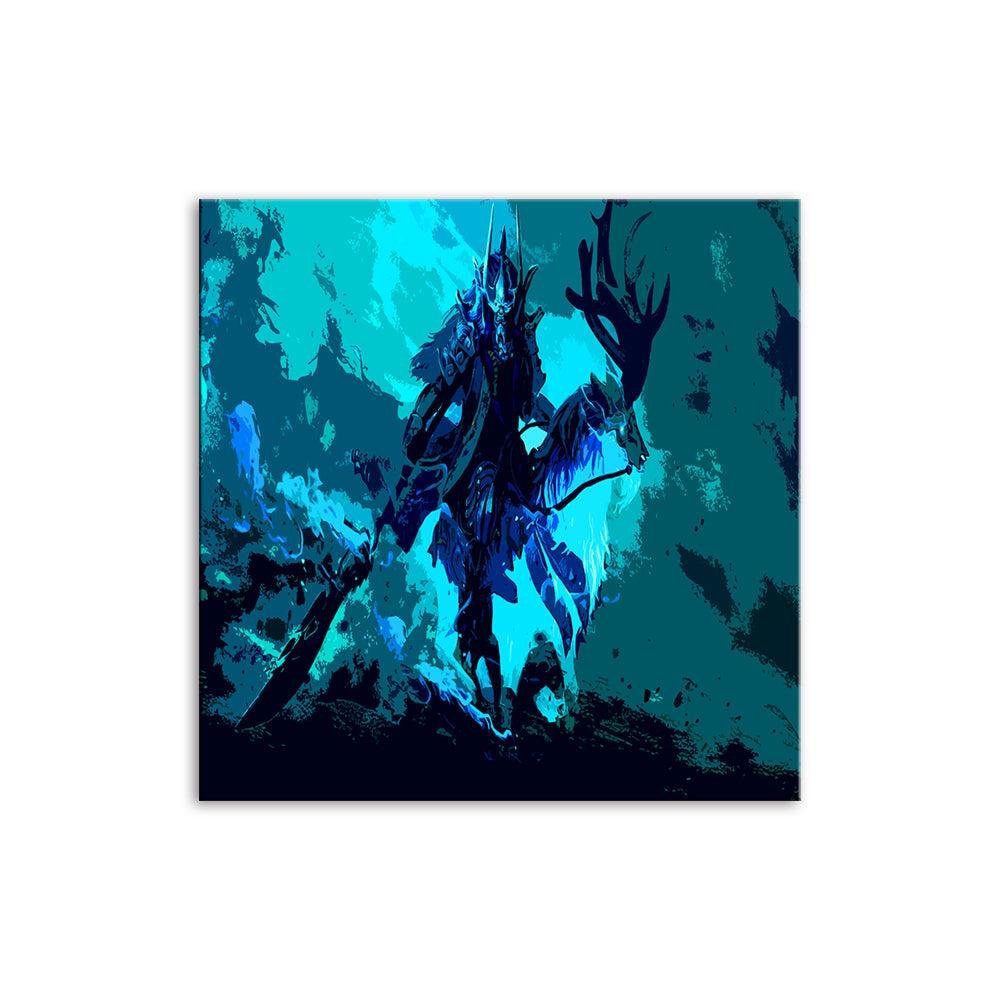 The Blue Alien Villain 1 Piece HD Multi Panel Canvas Wall Art Frame - Original Frame