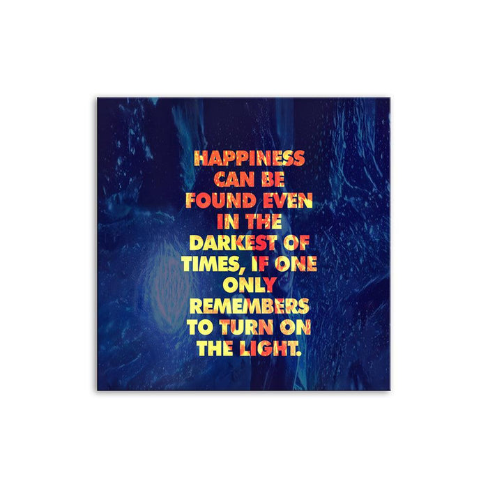 Happiness 1 Piece HD Multi Panel Canvas Wall Art Frame - Original Frame