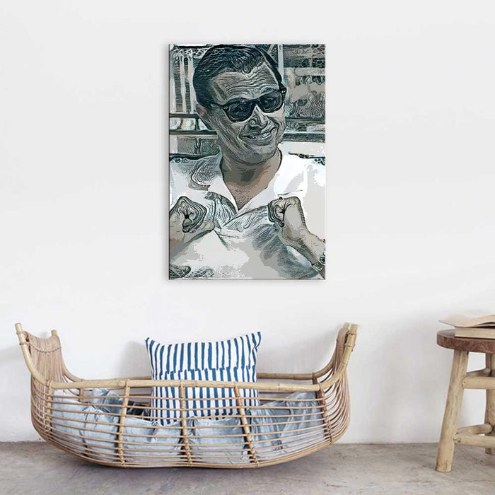 Leonardo Dicaprio The Wolf Of Wall Street 1 Piece HD Multi Panel Canvas Wall Art Frame - Original Frame