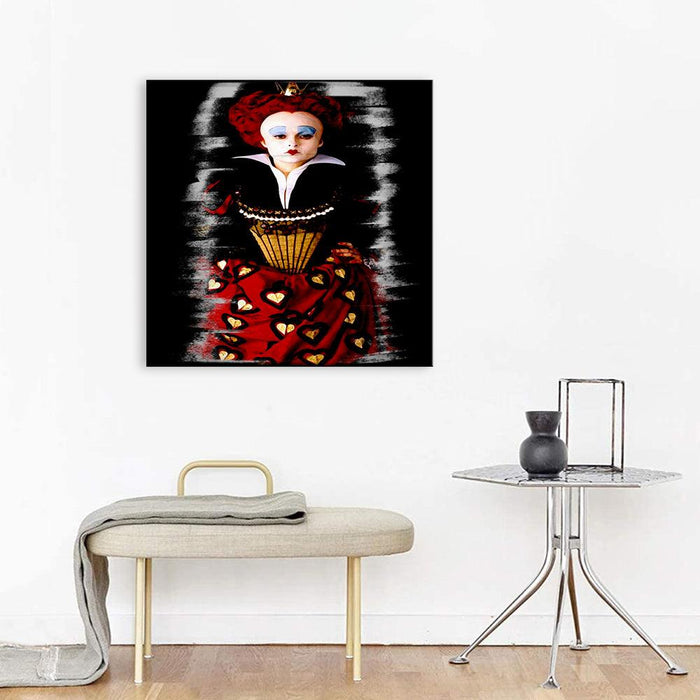 The Queen Of Hearts Portrait 1 Piece HD Multi Panel Canvas Wall Art Frame - Original Frame