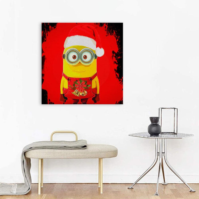 Merry Christmas The Minions 1 Piece HD Multi Panel Canvas Wall Art Frame - Original Frame