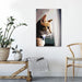 The Curious Cat 1 Piece HD Multi Panel Canvas Wall Art Frame - Original Frame