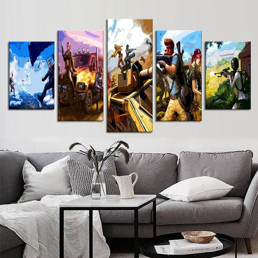 Rules Of Survival 5 Piece HD Multi Panel Canvas Wall Art Frame - Original Frame