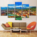 Luzern Switzerland 5 Piece HD Multi Panel Canvas Wall Art Frame - Original Frame