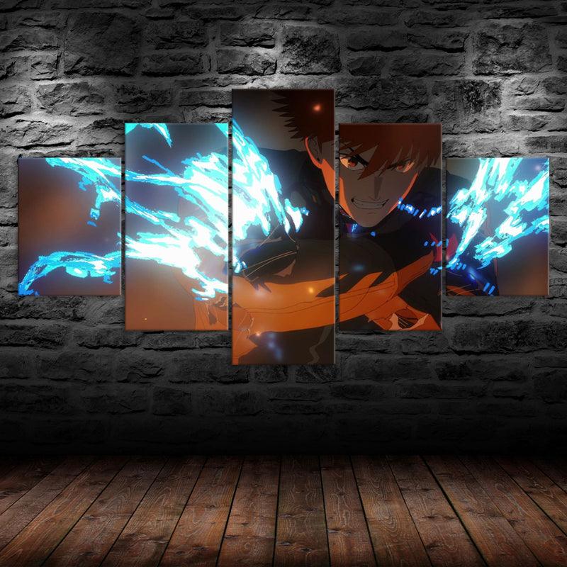 Spriggan Anime Bright And Vivid Multi Panel Canvas Wall Art Frame - Original Frame