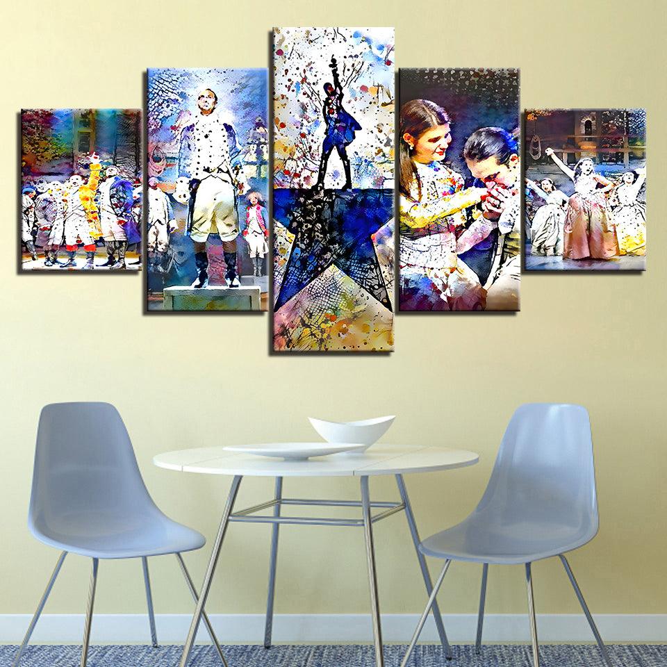 The Musical 5 Piece HD Multi Panel Canvas Wall Art Frame - Original Frame