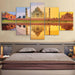 Taj Mahal 5 Piece HD Multi Panel Canvas Wall Art Frame - Original Frame