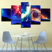 The Powerful Space 5 Piece HD Multi Panel Canvas Wall Art Frame - Original Frame