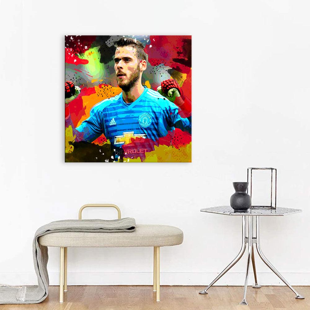 David De Gea 1 Piece HD Multi Panel Canvas Wall Art Frame - Original Frame