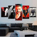 Lucifer 5 Piece HD Multi Panel Canvas Wall Art Frame - Original Frame