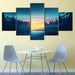 The Blue Sky Landscape 5 Piece HD Multi Panel Canvas Wall Art Frame - Original Frame