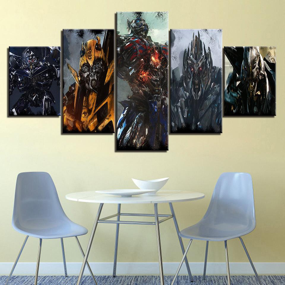 Transformers 5 Piece HD Multi Panel Canvas Wall Art Frame - Original Frame
