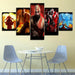 The Red Tatto Team 5 Piece HD Multi Panel Canvas Wall Art Frame - Original Frame