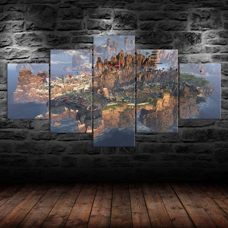 5 Piece Battlefield HD Multi Panel Home Decor Canvas - Original Frame