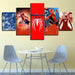 Spiderman No Way Home 5 Piece HD Multi Panel Canvas Wall Art Frame - Original Frame