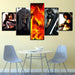 The Fierce Team Collection 5 Piece HD Multi Panel Canvas Wall Art Frame - Original Frame