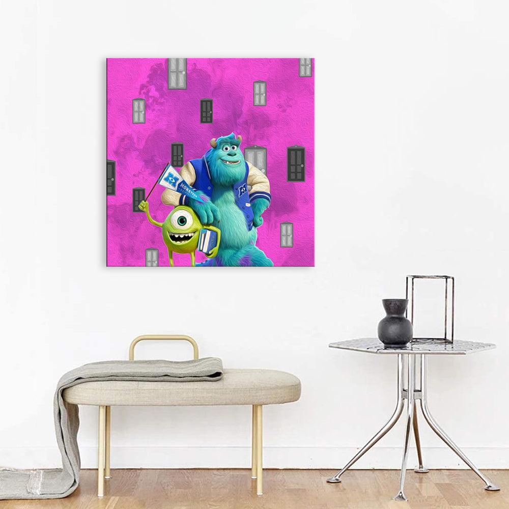 Monsters University 1 Piece HD Multi Panel Canvas Wall Art Frame - Original Frame