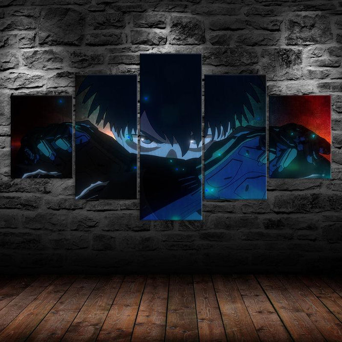 Anime Bold Color HD 5 Piece Multi Panel Canvas - Original Frame