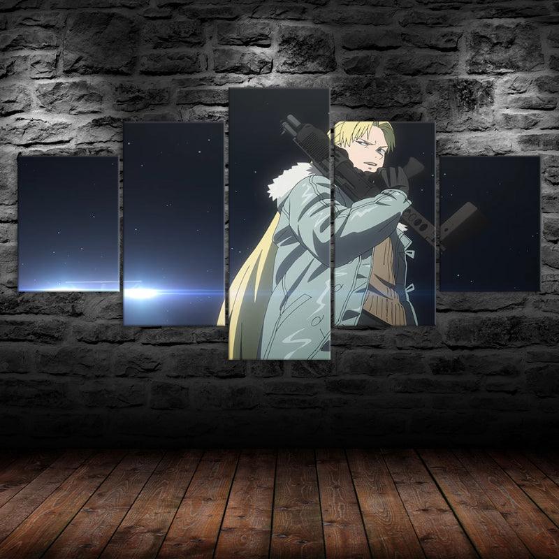 Spriggan Anime Modern Art 5 Piece HD Panel Canvas Wall Art Décor - Original Frame