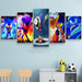 Sonic Hedgehog 5 Piece HD Multi Panel Canvas Wall Art Frame - Original Frame