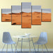 The Abstract Desert 5 Piece HD Multi Panel Canvas Wall Art Frame - Original Frame