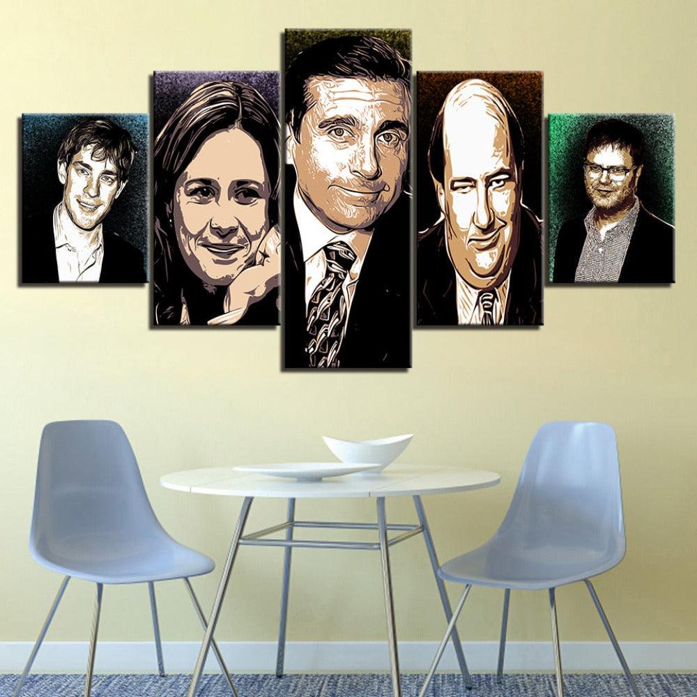 The Office 5 Piece HD Multi Panel Canvas Wall Art Frame - Original Frame