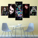 Batman Joker Ledger 5 Piece HD Multi Panel Canvas Wall Art Frame - Original Frame