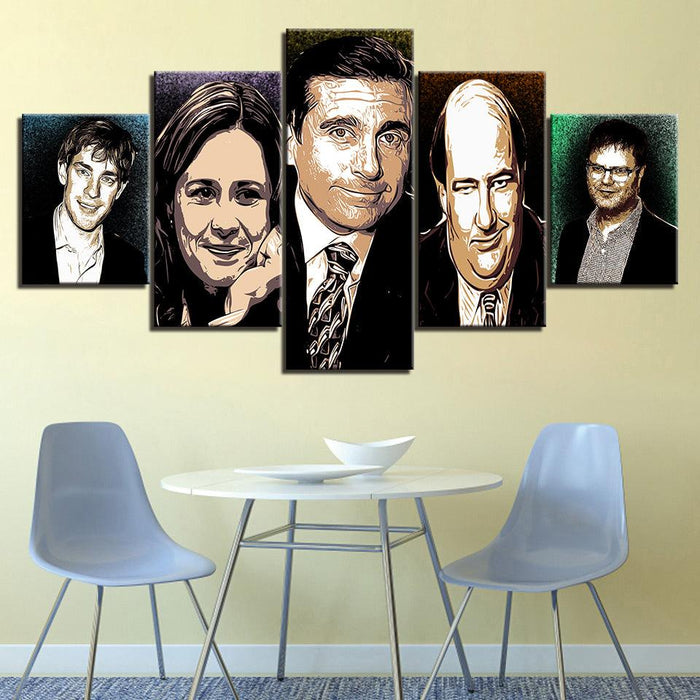 The Office 5 Piece HD Multi Panel Canvas Wall Art Frame - Original Frame