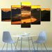 The Black Mountains Collection 5 Piece HD Multi Panel Canvas Wall Art Frame - Original Frame