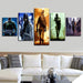 Call Of Duty 5 Piece HD Multi Panel Canvas Wall Art Frame - Original Frame