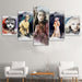 Les Miserables 5 Piece HD Multi Panel Canvas Wall Art Frame - Original Frame