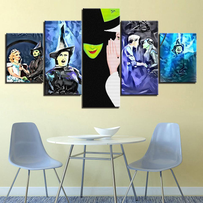 Wicked 5 Piece HD Multi Panel Canvas Wall Art Frame - Original Frame