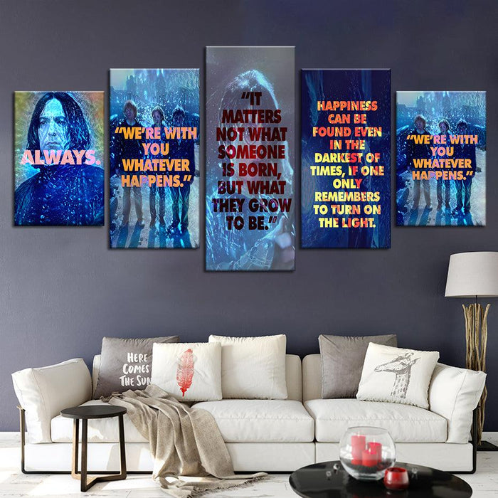 The Magic Of Harry Potter 5 Piece HD Multi Panel Canvas Wall Art Frame - Original Frame