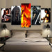 Final Fantasy 5 Piece HD Multi Panel Canvas Wall Art Frame - Original Frame