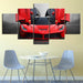 Luxury Ferrari Car 5 Piece HD Multi Panel Canvas Wall Art Frame - Original Frame