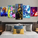 Mobile Legends 5 Piece HD Multi Panel Canvas Wall Art Frame - Original Frame