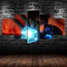 Spriggan Blue Light Concert 5 Piece Canvas Wall Art Frame - Original Frame