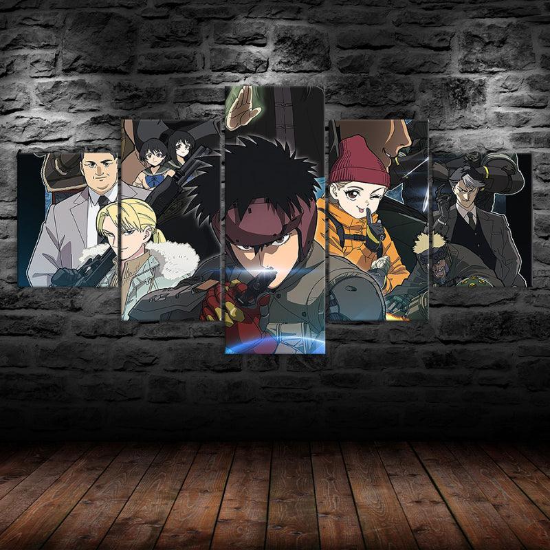 Spriggan Anime 3D Multi Panel Canvas Wall Art Frames - Original Frame