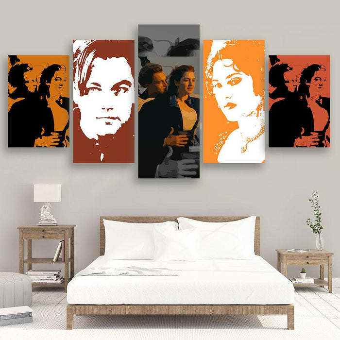 Titanic 5 Piece HD Multi Panel Canvas Wall Art Frame - Original Frame