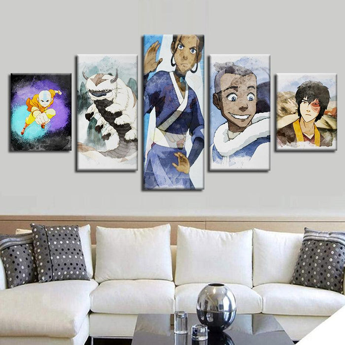 Avatar 5 Piece HD Multi Panel Canvas Wall Art Frame - Original Frame