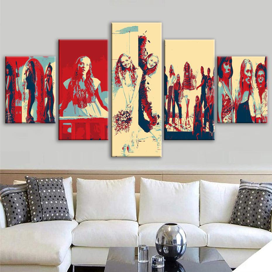Mamma Mia 5 Piece HD Multi Panel Canvas Wall Art Frame - Original Frame