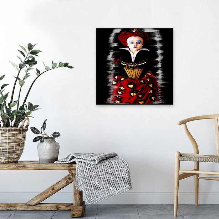 The Queen Of Hearts Portrait 1 Piece HD Multi Panel Canvas Wall Art Frame - Original Frame